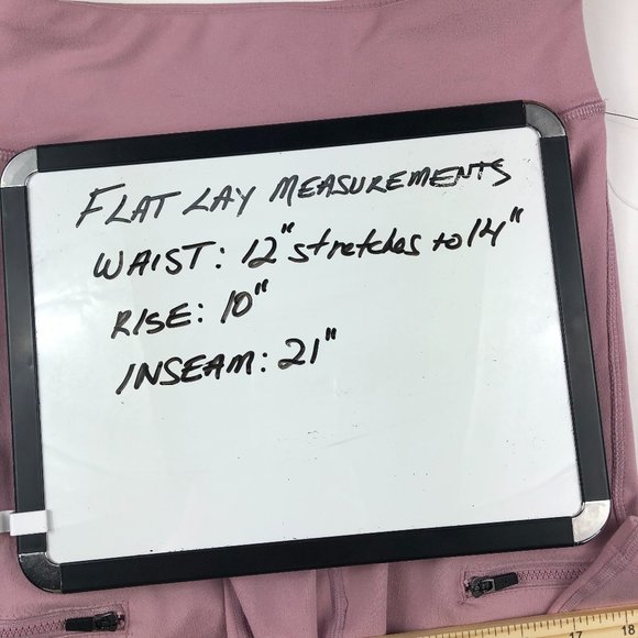 NEW - Nine West Active Pink Leggings with Zip Pockets Athleisure Comfy Gym - Picture 10 of 10